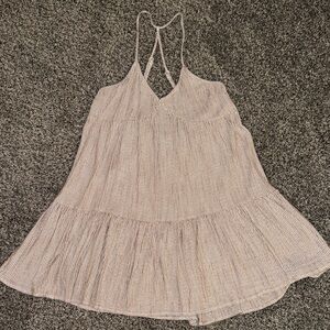Aerie Striped Halter Dress
